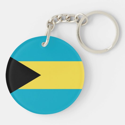 Bahamaanse vlag sleutelhanger (Achterkant)