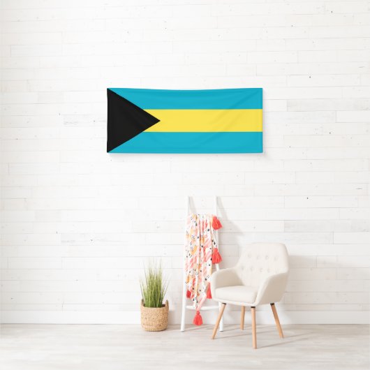 Bahamaanse vlag spandoek (Insitu)
