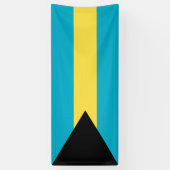 Bahamaanse vlag spandoek (Verticaal)