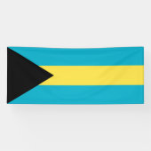 Bahamaanse vlag spandoek (Horizontaal)