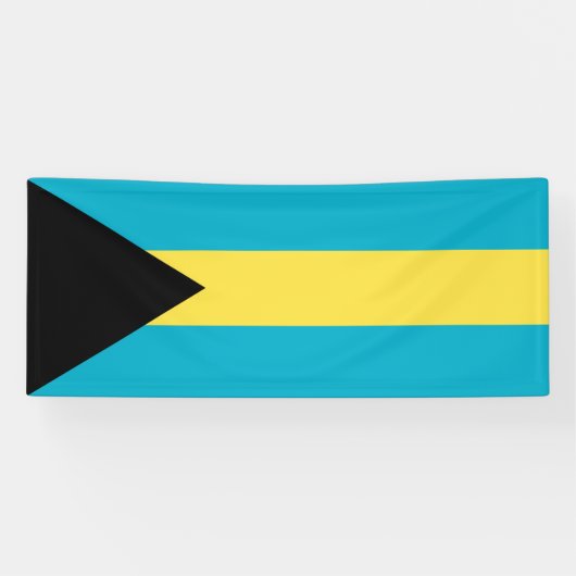 Bahamaanse vlag spandoek (Horizontaal)