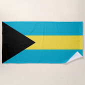 Bahamaanse vlag strandlaken (Voorkant)