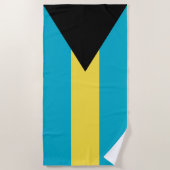 Bahamaanse vlag strandlaken (Voorkant)