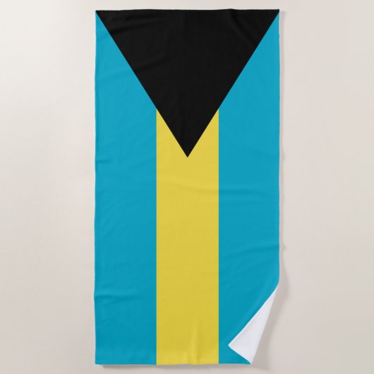 Bahamaanse vlag strandlaken (Voorkant)