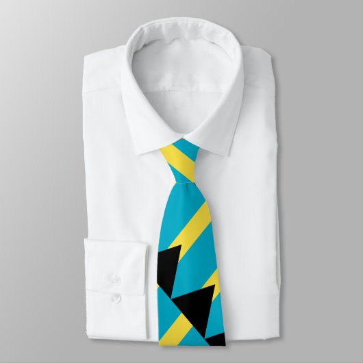 Bahamaanse vlag stropdas (Gebonden)