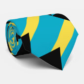 Bahamaanse vlag stropdas (Opgerold)