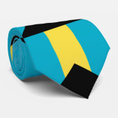 Bahamaanse vlag stropdas (Opgerold)