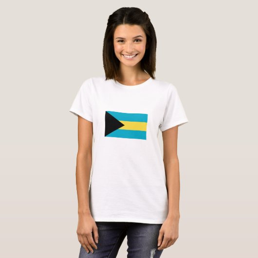 Bahamaanse vlag t-shirt (Voorkant volledig)
