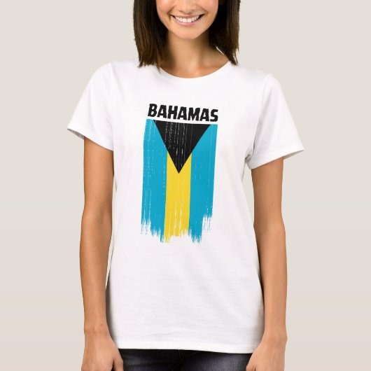 Bahamaanse vlag  t-shirt (Voorkant)