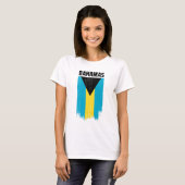Bahamaanse vlag  t-shirt (Voorkant volledig)