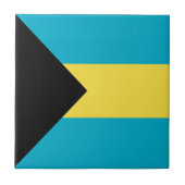 Bahamaanse vlag tegeltje (Voorkant)