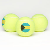 Bahamaanse vlag tennisballen (Multi)