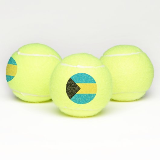 Bahamaanse vlag tennisballen (Multi)