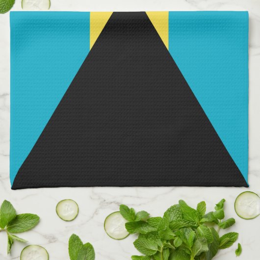 Bahamaanse vlag theedoek (Gevouwen)