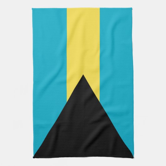 Bahamaanse vlag theedoek (Verticaal)