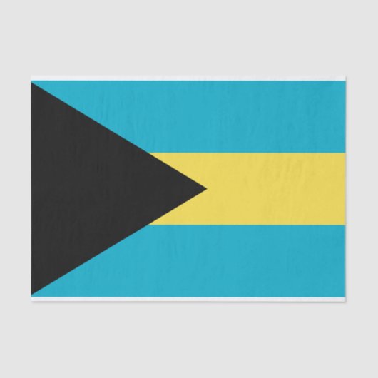 Bahamaanse vlag tissuepapier (Voorkant)