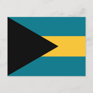 Bahamaanse vlag, vlag van de Bahama's Briefkaart