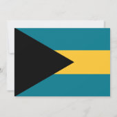 Bahamaanse vlag, vlag van de Bahama's bruiloft Kaart (Achterkant)