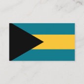 Bahamaanse vlag, vlag van de Bahama's Visitekaartje (Voorkant)