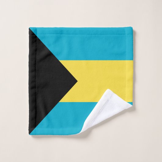 Bahamaanse vlag washandje (Wasdoekje)
