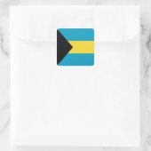Bahamaanse Vlagsticker Vierkante Sticker (Tas)
