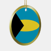Bahamaanse vlagversiering keramisch ornament (Rechts)