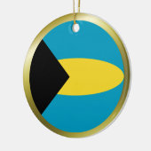 Bahamaanse vlagversiering keramisch ornament (Links)