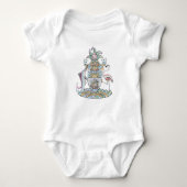 Bahamaanse wapenschild Baby Creeper Romper (Voorkant)
