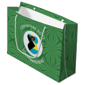 Bahaman Flag Dark Angel Kerstmis gepersonaliseerd Groot Cadeauzakje (Voorkant Gekanteld)