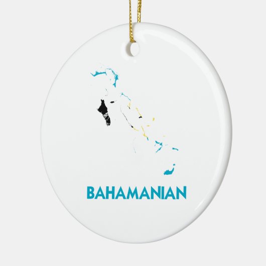 BAHAMANIAN MAP KERAMISCH ORNAMENT (Links)