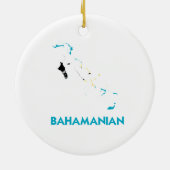 BAHAMANIAN MAP KERAMISCH ORNAMENT (Achterkant)