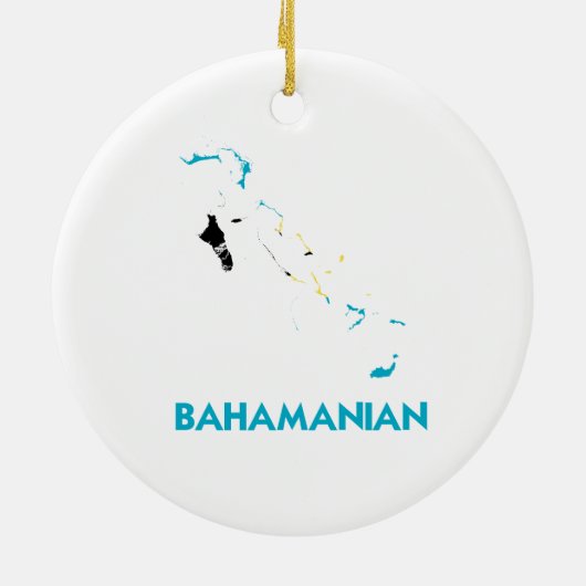 BAHAMANIAN MAP KERAMISCH ORNAMENT (Achterkant)