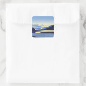 “Bahamaputra” door Nicholas Roerich Vierkante Sticker (Tas)