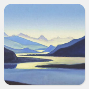 “Bahamaputra” door Nicholas Roerich Vierkante Sticker