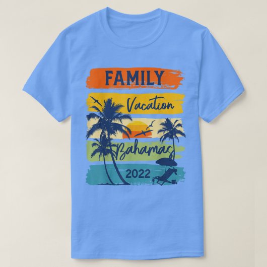 Bahamas 2022 CaribeFamily Vacation Matching Group  T-shirt (Design voorkant)