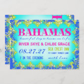 BAHAMAS 2 Destination Invite Kaart (Voorkant / Achterkant)