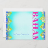 BAHAMAS 2 Destination Invite Kaart (Achterkant)