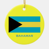 BAHAMAS* Aangepaste kerstversiering Keramisch Ornament (Voorkant)