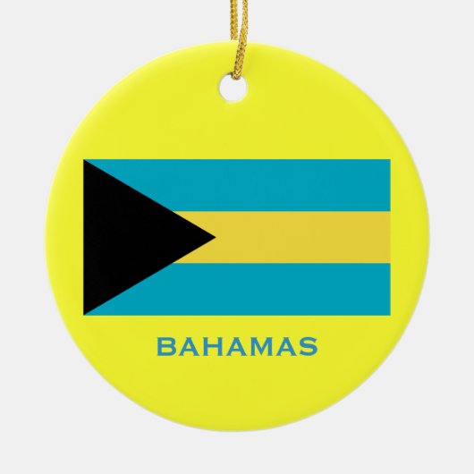 BAHAMAS* Aangepaste kerstversiering Keramisch Ornament (Voorkant)