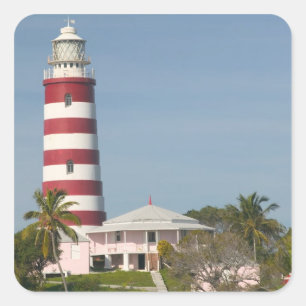 BAHAMAS, Abacos, Loyalist Cays, Elbow Cay, Hope Vierkante Sticker