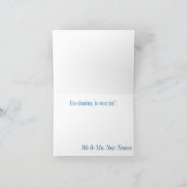 BAHAMAS BACH SHORE Weduwen Dank je Bedankkaart (Binnen)