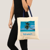Bahamas Bag - Beach, White Sand and Palm Tote Bag (Voorkant (product))