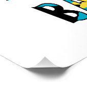 Bahamas Bahamaanse Vlag Perfect Poster (Hoek)