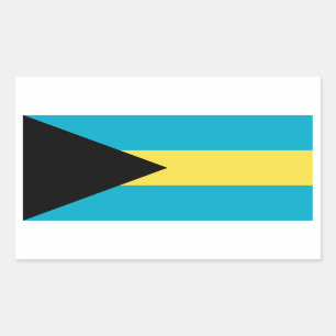 Bahama's/Bahamaanse vlag Rechthoekige Sticker