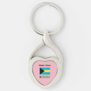 Bahamas Bahamaanse Vlag  Sleutelhanger