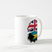 Bahamas Bahamian British Tree Roots Flag Koffiemok (Voorkant rechts)