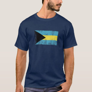 Bahamas Bahamian Flag Gift Football-Fan Sports Adu T-shirt