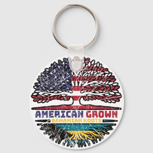 Bahamas Bahamian USA Verenigde Staten Sleutelhanger (Voorkant)