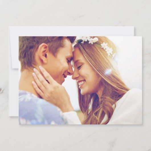 Bahamas Beach Destination Wedding Save the Date (Achterkant)