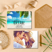 Bahamas Beach Destination Wedding Save the Date